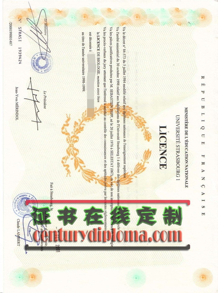 斯特拉斯堡一大毕业证定制：为你专属的荣耀时刻