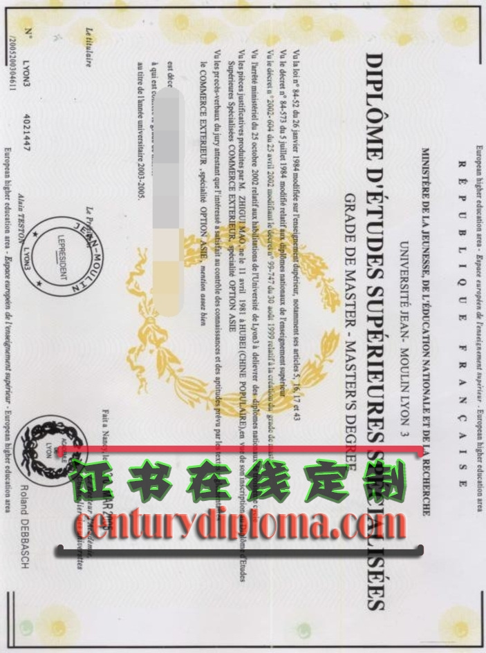 里昂第三大学文凭在线订购 | 方便快捷的学历认证新方式