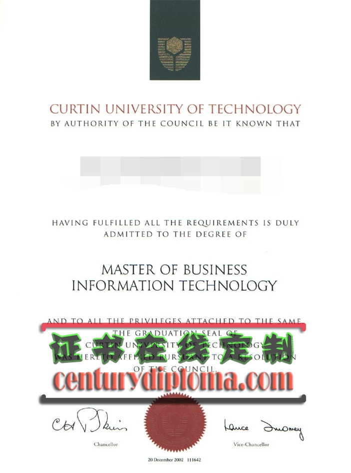 原版定制 | 科廷理工大学文凭学位，专属你的学术梦想