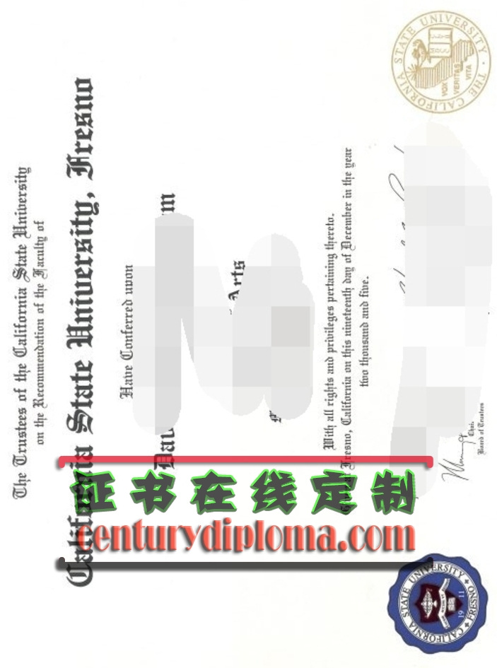 在线订购加州州立大学弗雷斯诺分校毕业证：轻松获取学位证明